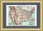 Соединенные Штаты, подробная большая карта 1909 года