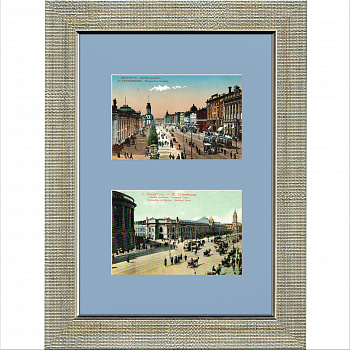 Виды Санкт-Петербурга: панно в раме, начало 20 в.