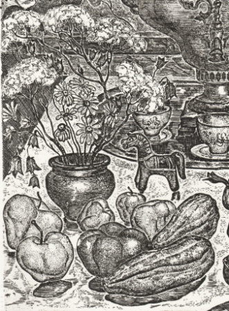 натюрморт с самоваром, авторский офорт