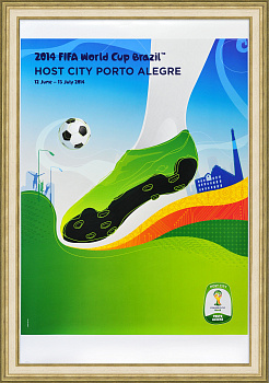 Чемпионат мира по футболу в Бразилии, Порту-Алегри. Малотиражный плакат