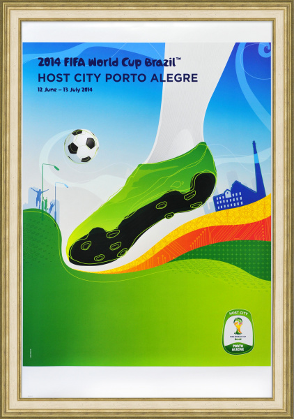 Чемпионат мира по футболу в Бразилии, Порту-Алегри. Малотиражный плакат