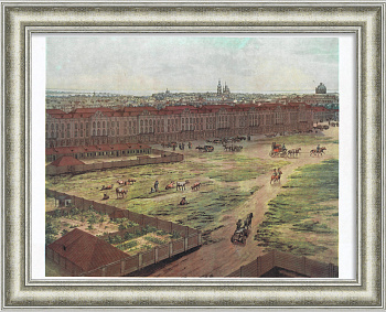 Академия наук, Васильевский остров. Репродукция Тозелли, лист 6 Академия наук, Васильевский остров. Репродукция Тозелли, лист 6