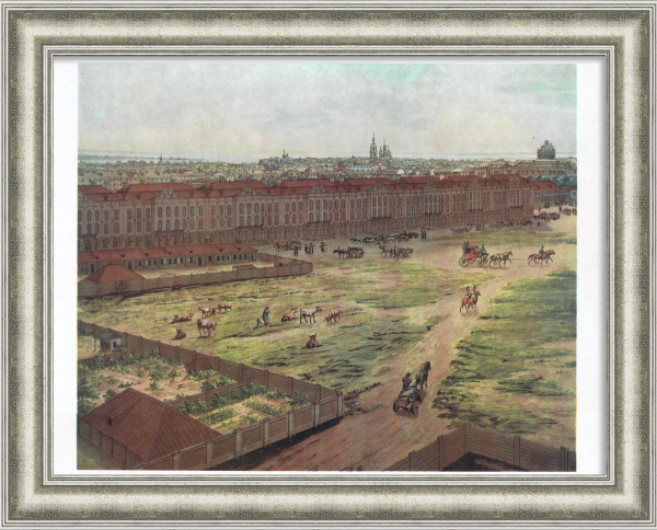 Академия наук, Васильевский остров. Репродукция Тозелли, лист 6