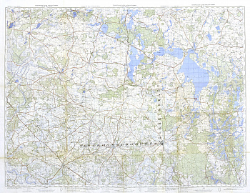 Карта Германии, издание Генерального штаба КА, 1945