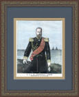 Флот Российской империи: генерал-адмирал великий князь Алексей Александрович. Старинная литография