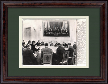 Московская конференция 1943 года: СССР, США, Великобритания – Антигитлеровская коалиция. Старинная фотография