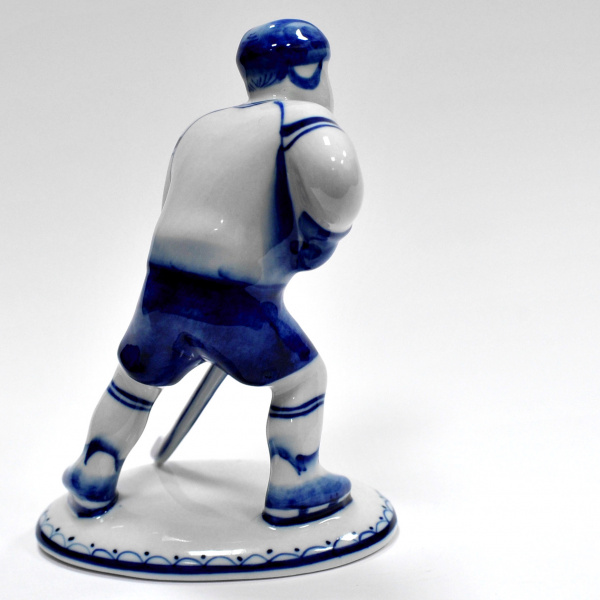 Хоккеист. Фарфоровая статуэтка, Гжель Новые поступления хоккеист. фарфоровая статуэтка, гжель