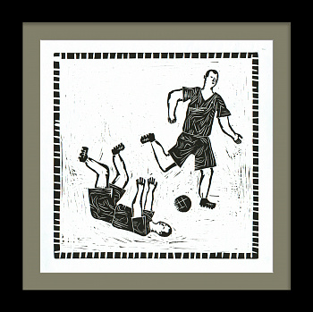 Футбол. Современное искусство, авторский оттиск