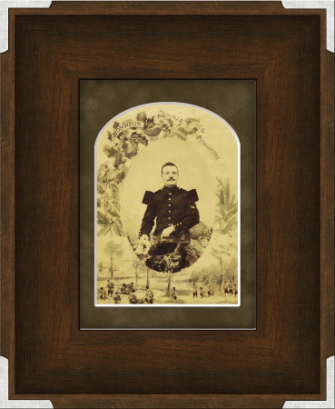 Старинная фотография офицера 146 пехотного полка. Франция, 1904 г.
