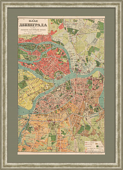 План Ленинграда. Инфраструктура и пути сообщения на 1927 год