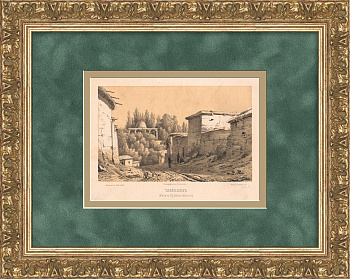 Узбекистан, мечеть Балянд. Старинная литография Узбекистан, мечеть Балянд. Старинная литография