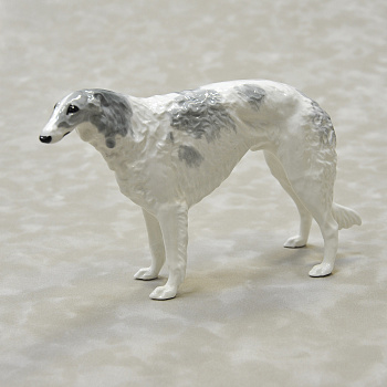 Борзая, фарфоровая статуэтка