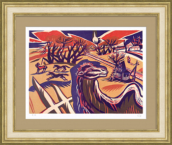 В степи, Киргизия. Авторский, уникальный оттиск