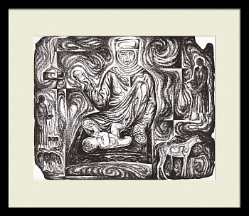 Сестра моя, Киргизия. Редкая, советская автолитография Сестра моя, Киргизия. Редкая, советская автолитография