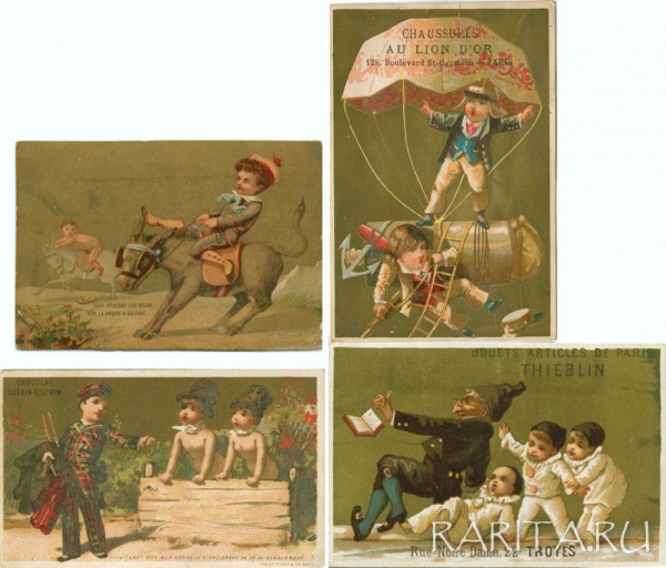 Детские игры, раритетные открытки