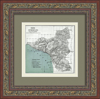 Гагра, Абхазия. Старинный дореволюционный план