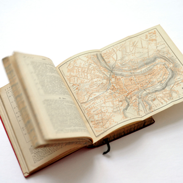 путеводитель по швейцарии с картами и планами, старинное издание