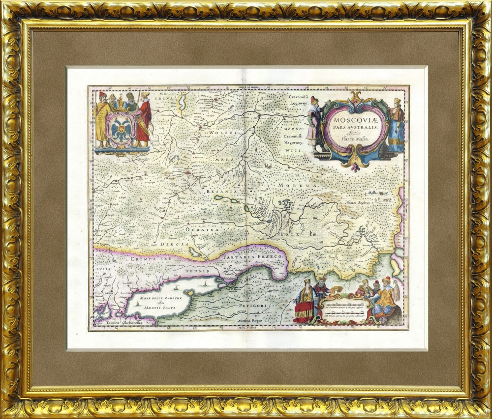 Карта исаака массы 1637