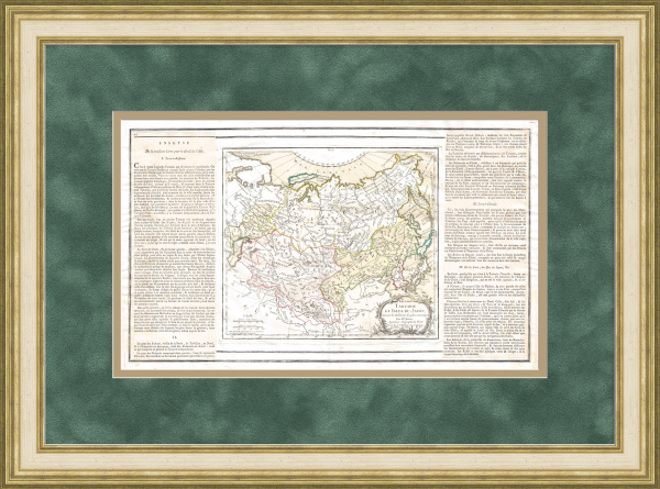 Татары в Российской империи. Редкая, старинная карта 1766 года Татары в Российской империи. Редкая, старинная карта 1766 года