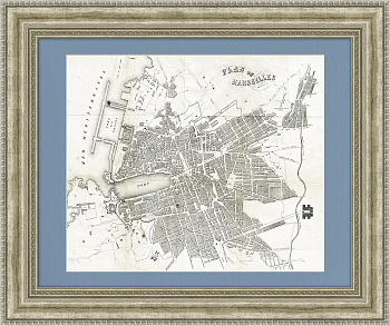 Антикварный план Марселя, кон. 19 в.