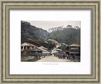 Водопады Нунобики, недалеко от города Кобе, Япония. Старинная фототипия