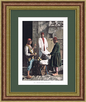 Турецкий рынок. Старинная фототипия