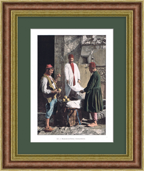 Турецкий рынок. Старинная фототипия