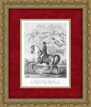 Наполеон I Бонапарт. Редкая большая гравюра 1806 года Наполеон I Бонапарт. Редкая большая гравюра 1806 года