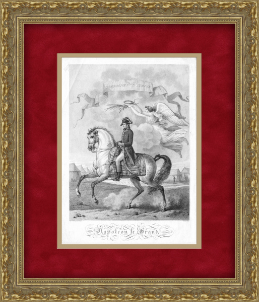 Наполеон I Бонапарт. Редкая большая гравюра 1806 года Наполеон I Бонапарт. Редкая большая гравюра 1806 года