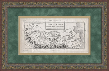 Старинная карта Кавказа 1783 года: Большая и Малая Кабарда, Дагестан, Карачаево-Черкесия, река Терек