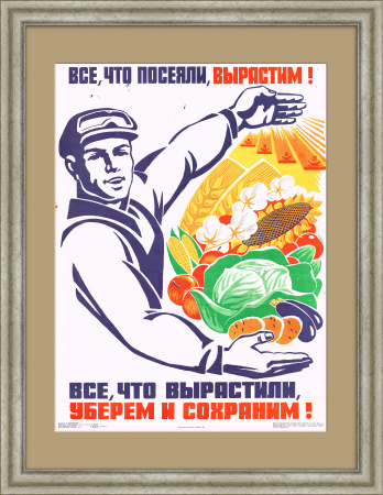 Все, что посеяли, вырастим! Советский плакат
