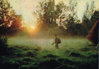 "Туманное утро", советская открытка
