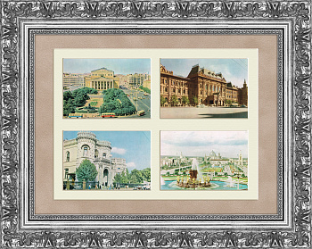 Москва: Большой театр, ВДНХ, Дом приемов Правительства РФ, панно в раме