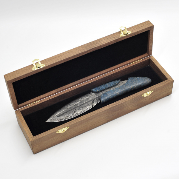 Авторский нож «Перо» в подарочном деревянном коробе Рыбалка, охота авторский нож «перо» в подарочном деревянном коробе