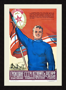 Граждане СССР вступайте в ДОСААФ! Агитационный плакат Граждане СССР вступайте в ДОСААФ! Агитационный плакат