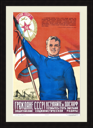 Граждане СССР вступайте в ДОСААФ! Агитационный плакат