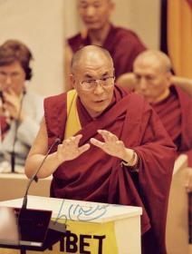 Далай-лама XIV, фото с автографом. В раме, под стеклом