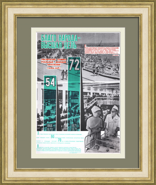 Благо народа - высшая цель! Советский, агитационный плакат