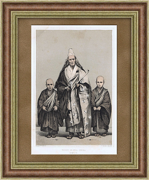 Японский буддийский монах школы Сото-дзен, 1850-е гг.