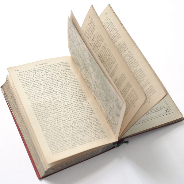 париж, старинный путеводитель с картами и планами