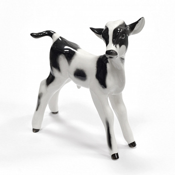 Черный бычок. Фарфоровая статуэтка ЛФЗ Черный бычок. Фарфоровая статуэтка ЛФЗ