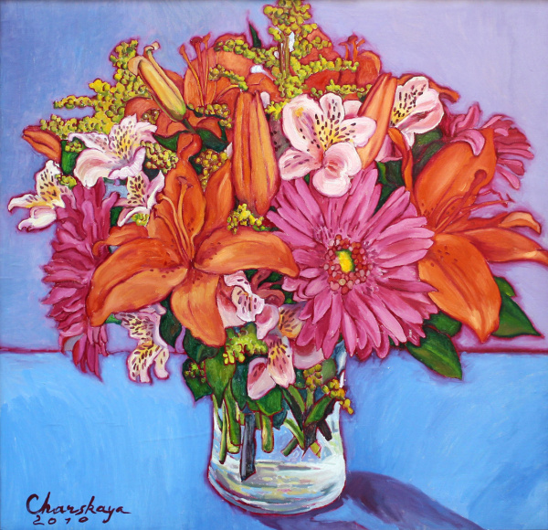 Букет в индийском стиле. Холст, масло Букет в индийском стиле. Холст, масло