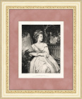 Портрет дамы в белом, офорт с картины Дж. Ромни, рубеж 19-20 вв.