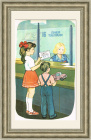 Прием телеграмм на Почте СССР. Советский плакат