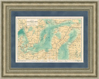 Старинная карта Балтийского моря, составитель Шокальский