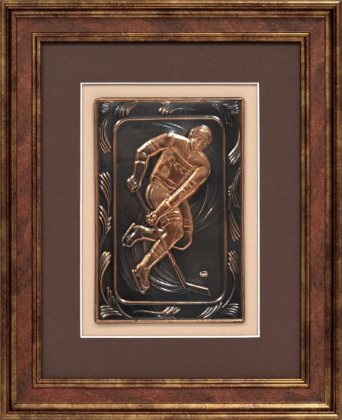 Хоккей с шайбой: Нападающий. Винтажное панно