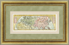 Старинная карта Российской империи, Азии и Европы, 1752 г.