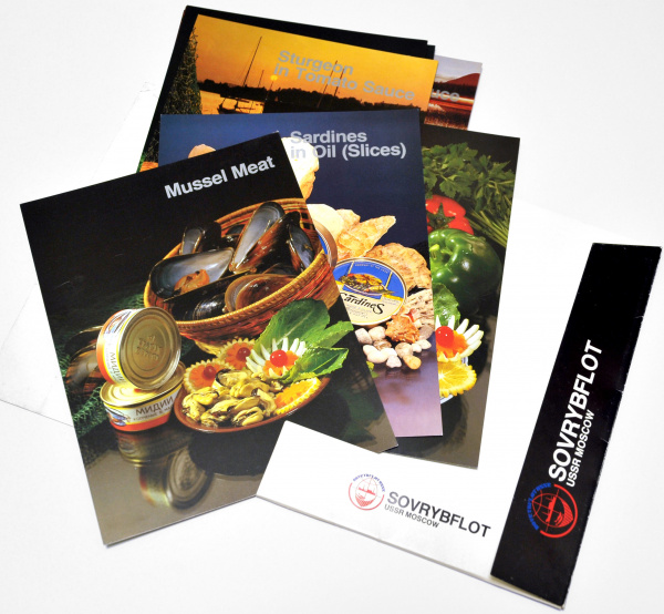 «соврыбфлот», редкий каталог c рекламой продукции 1980-х годов