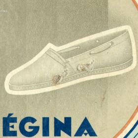 Винтажная реклама обуви "La sandale Regina", 1930 г.