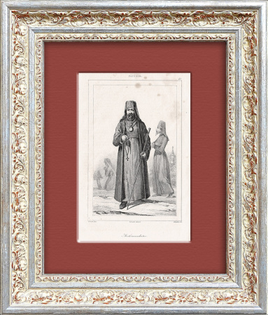 Архимандрит, старинная гравюра 1838 года